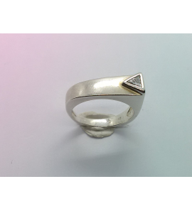 Zilver dames ring met zirkonia mt. 16 - 3003002