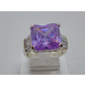 Zilver dames ring met kleur zirkonia - 3005117