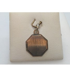 Zilver graveerplaat 8-kant 14 mm - 3010791