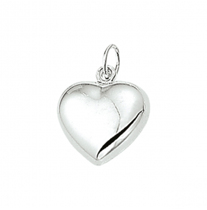 Zilver bedel hart 14 mm - 3006851