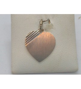 Zilver graveerplaat hartje 17 mm - 3006611