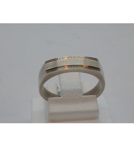Zilver jongens/dames ring mt. 16¾ - 3009151