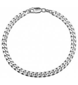Zilver armband gourmet 4.8 mm  21 cm. - 3009041