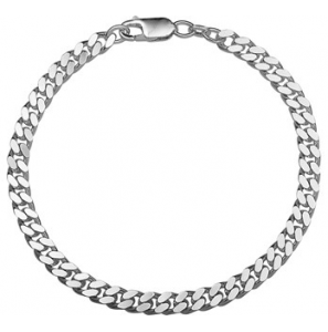 Zilver armband gourmet 4.8 mm  21 cm. - 3009041