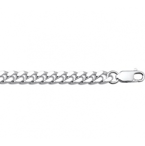 Zilver armband gourmet 5.5 mm 22 cm. - 3009042