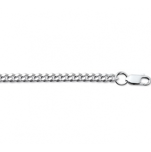 Zilver armband grmt. 3.5mm  19 cm. - 3009031