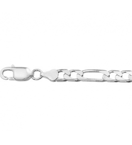 Zilver collier figaro 6.0 mm  60 cm. - 3009049
