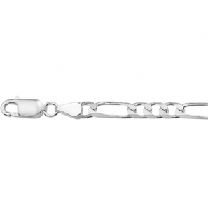 Zilveren collier figaro 5.5 mm 60 cm - 3009053