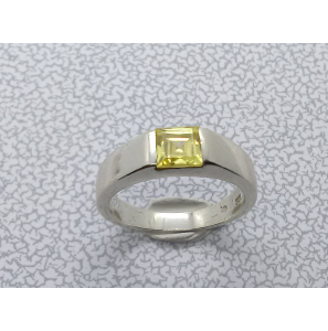 Zilver dames ring met sin. citrien mt. 17 - 3009753