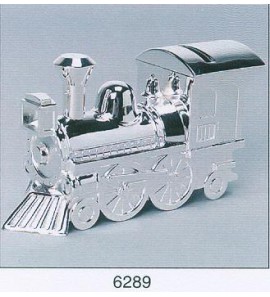 Verzilverde spaarpot Locomotief - 3008466