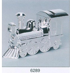 Verzilverde spaarpot Locomotief - 3008466