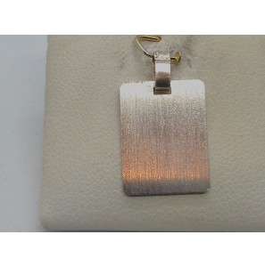 Zilver graveerplaatje rechthoek 12x16 mm - 3011566