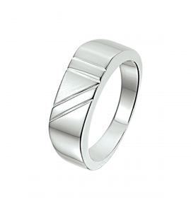 Zilver Jonges ring glans/mat 17 - 3009872