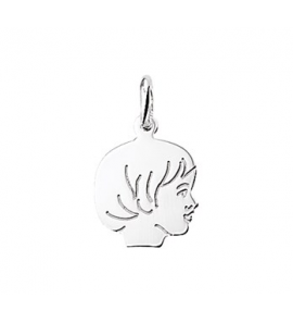 Goud kinderkopje gladhaar meisje wit-goud - 3011858