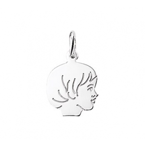 Goud kinderkopje gladhaar meisje wit-goud - 3011858