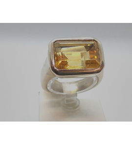 Zilver dames ring met citrine - 3012902