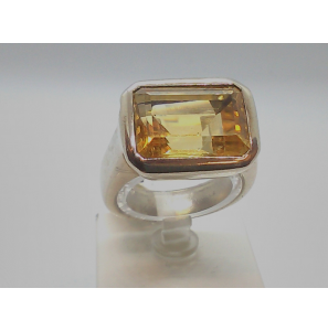 Zilver dames ring met citrine - 3012902