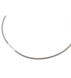 Boccia collier 0808-0145 staal - 3011003