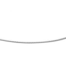 Zilveren omega collier rond 1.25 mm 42 cm - 3013700