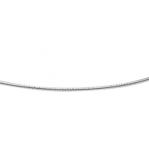 Zilveren omega collier rond 1.25 mm 42 cm - 3013700