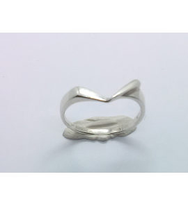 Zilver dames ring fantasie mt. 18 - 3012038