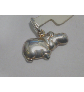 Zilver bedel nijlpaard - 3013558