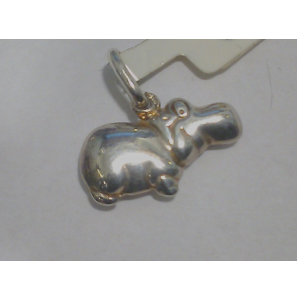 Zilver bedel nijlpaard - 3013558