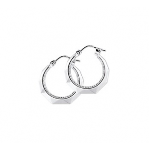 Zilver schipperscreool met parelrand 16 mm - 3022599