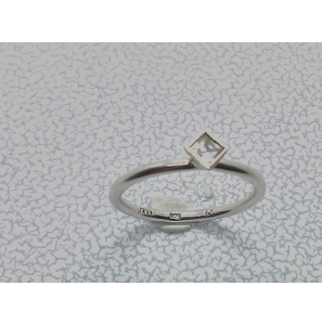 Zilver aanschuifring met vk zirlinia mt 17½ - 3019861