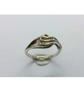 Zilver dames ring mat/glans mt. 16¾ - 3017583