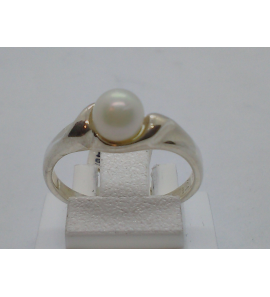 Zilver dames ring met cultvé parel - 3017594
