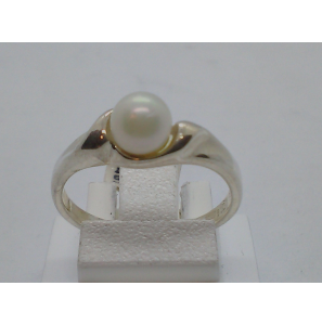 Zilver dames ring met cultvé parel - 3017594