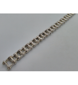 Zilver heren armband "moterketting" 22 cm - 3019650