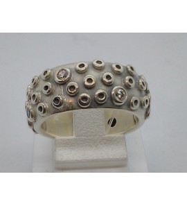 Zilver dames ring met zirkonia's - 3020731