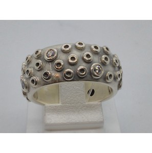 Zilver dames ring met zirkonia's - 3020731