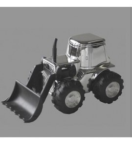 Verzilverde spaarpot Shovel - 3091359