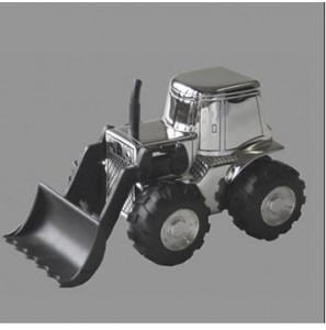 Verzilverde spaarpot Shovel - 3091359
