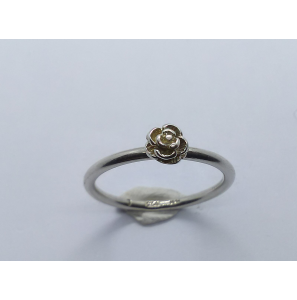Zilver Spinning aanschuif ring roosje mt. 18 - 3019898