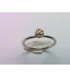 Zilver Spinning aanschuif ring roosje mt. 17¼ - 3019897