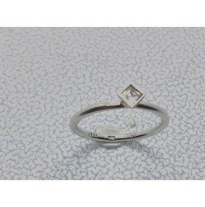 Zilver aanschuifring met vk zirlinia mt 15½ - 3019858