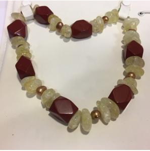 Collier jaspis-beergkristal-SWparels - 3021844