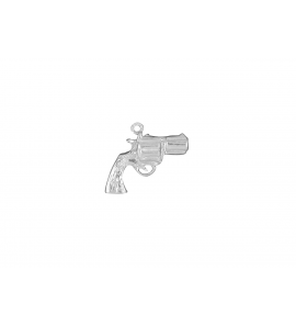 Zilver hanger/bedel Revolver middel - 3017617