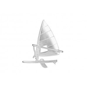 Zilver hanger/bedel Sport Surfplank+zeil - 3017618