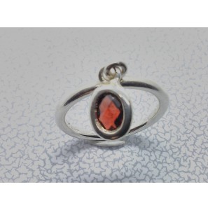 Pure dames ring met granaat mt. 17 - 3022173