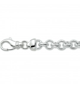 Zilver jasseron collier 6 mm 50 cm - 3021171