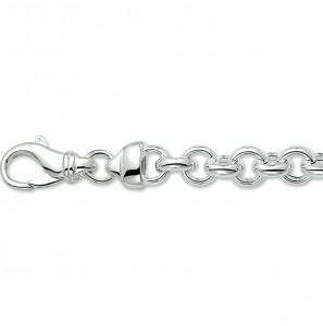Zilver jasseron collier 6 mm 50 cm - 3021171