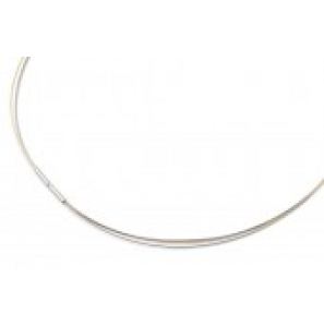 Boccia collier 0804-0245 staal/bicolour - 3061251