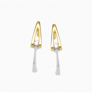 Eclat Victorie oorknop met diam.bril.2x 0.03 crt. - 3060509