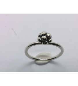 zilver aanschuifring met Bloem mt. 18 - 3063291