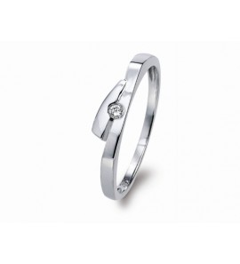 Jeunesse Feuille ring met diam/brilj 0.03 crt - 3064685